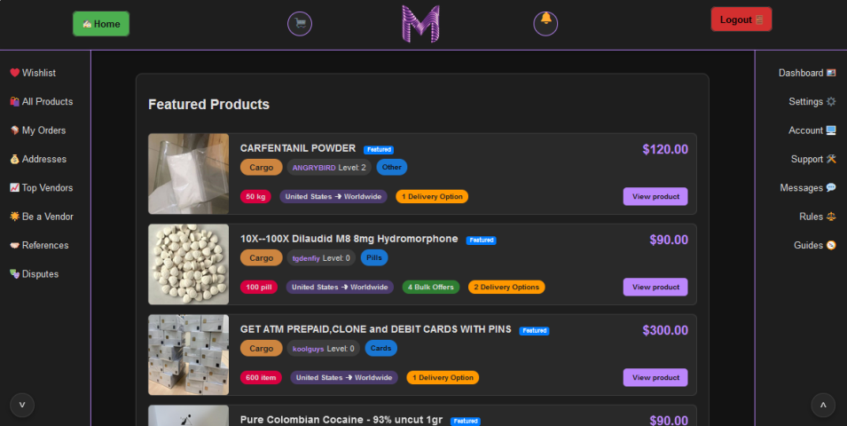 Баннер Mist Market