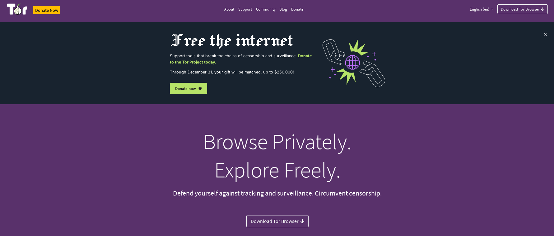 Баннер Tor Project