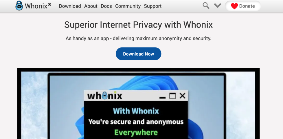 Баннер Whonix