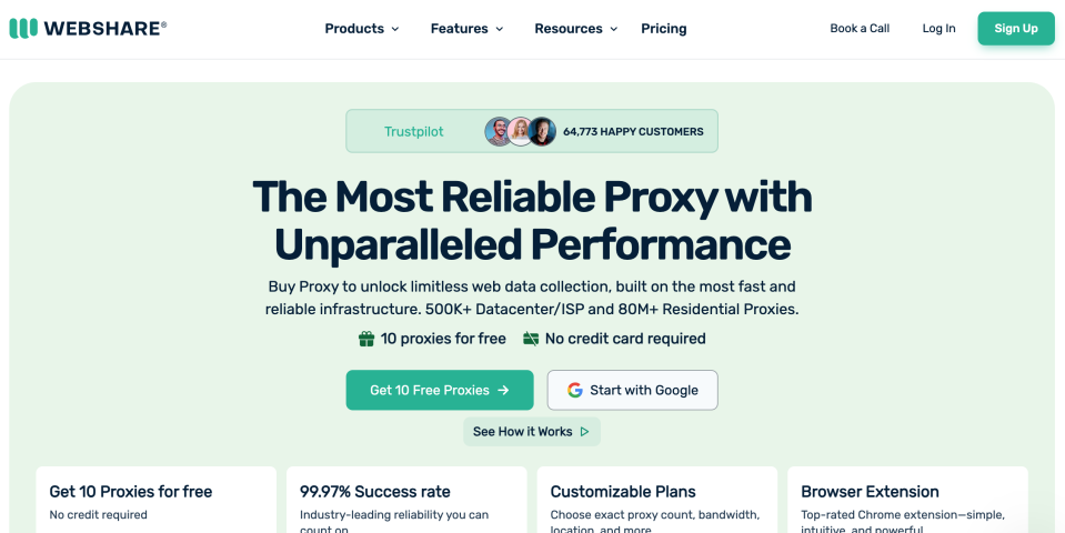 Баннер Webshare