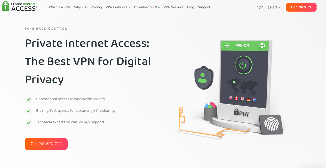 Баннер PIA VPN