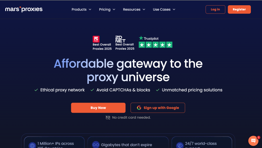 Баннер MarsProxies