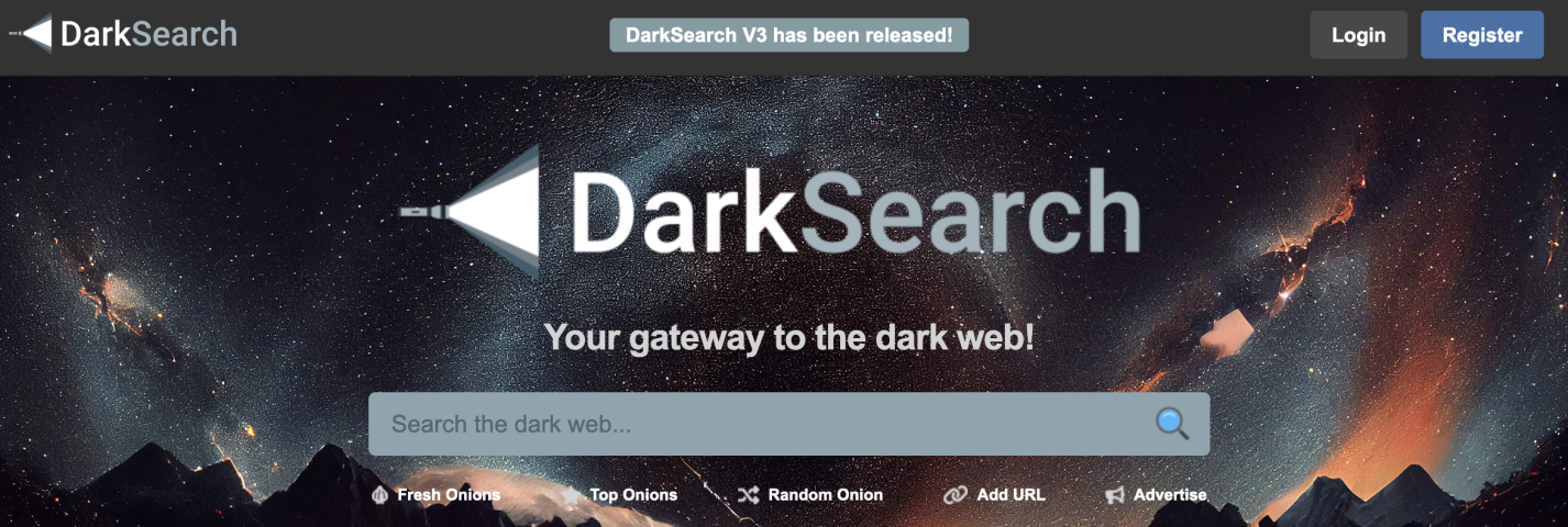Баннер DarkSearch