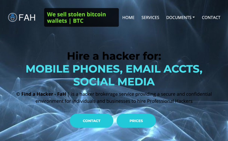 Баннер Find-a-Hacker